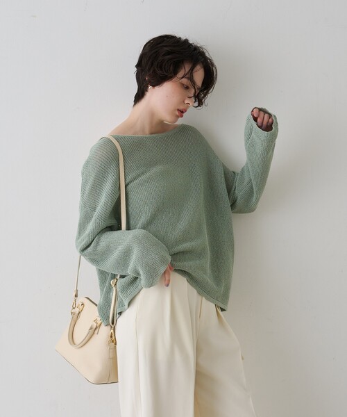 AULENTTI(オウレンティ)の「【AULENTTI/オウレンティ】レザー2wayハンドバッグ/ショルダーバッグ(ショルダーバッグ・レディース・ブラック/クリーム・フリー)」の8枚目の写真