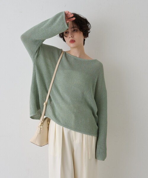 AULENTTI(オウレンティ)の「【AULENTTI/オウレンティ】レザー2wayハンドバッグ/ショルダーバッグ(ショルダーバッグ・レディース・ブラック/クリーム・フリー)」の9枚目の写真