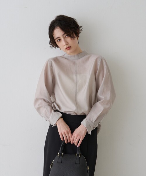 AULENTTI(オウレンティ)の「【AULENTTI/オウレンティ】レザー2wayハンドバッグ/ショルダーバッグ(ショルダーバッグ・レディース・ブラック/クリーム・フリー)」の11枚目の写真