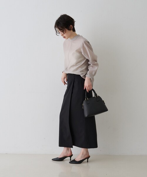 AULENTTI(オウレンティ)の「【AULENTTI/オウレンティ】レザー2wayハンドバッグ/ショルダーバッグ(ショルダーバッグ・レディース・ブラック/クリーム・フリー)」の18枚目の写真