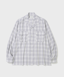 SHIRTER（シャーター）の「FLUID CHECK BOXY SHIRT (GREY)（シャツ/ブラウス）」