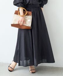 le.coeur blanc | 麻コットンギャザースカート(スカート)