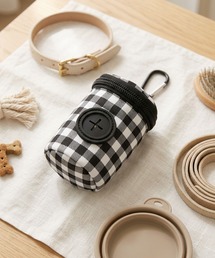 ammy.（エイミードット）の「【 ammy. / エイミードット 】 ギンガムチェック お散歩 マナー ポーチ（その他ペットグッズ）」