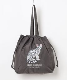 SVEC（シュベック）の「SOBIA / アニマル刺繍巾着トートバッグ（トートバッグ）」