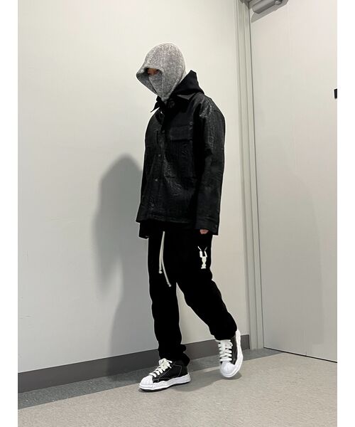 ATTENTIONROW(アテンションロー)の「デニムライクオーバーフィットフェイクレザーシャツジャケット(ブラック)(デニムジャケット・メンズ・その他・FREE)」の3枚目の写真