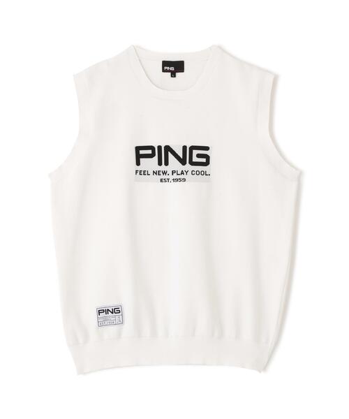 PING(ピン)の「【PING APPAREL】ニットベスト <GOLD> (MENS)(ベスト・メンズ・ブラック/グレー/ホワイト・S/LL/LL1/M/L)」の10枚目の写真