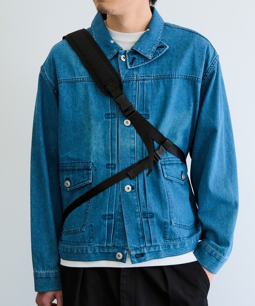 GERRY(ジェリー)の「【GERRY】スリングバッグ A4収納/500mlペットボトルポケット/10インチタブレット収納/撥水コーティング R2338 YMY(ボディバッグ/ウエストポーチ・メンズ・ブラック・FREE)」の2枚目の写真