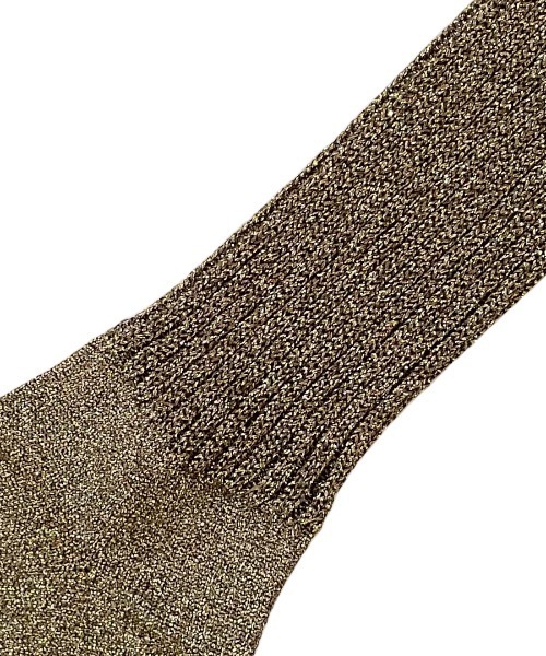 FAKUI(ファクイ)の「GLITTER TABI LOOSE SOCKS / ラメ足袋ルーズソックス(ソックス/靴下・レディース・ゴールド/ピンク/シルバー・22.0~24.0cm)」の9枚目の写真