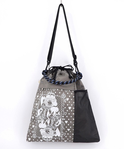 ScoLar（スカラー）の「661436：ハートの女王スカラーちゃん柄配色バッグ（ショルダーバッグ・レディース・ネイビー/グレー/ブラック・FREE）」の3枚目の写真