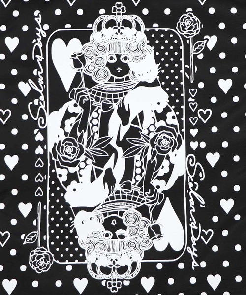 ScoLar（スカラー）の「661436：ハートの女王スカラーちゃん柄配色バッグ（ショルダーバッグ・レディース・ネイビー/グレー/ブラック・FREE）」の9枚目の写真