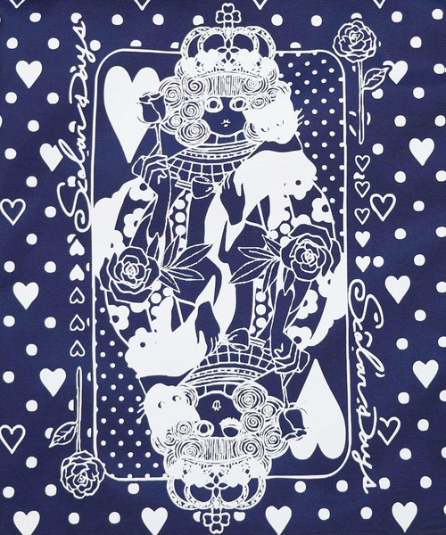 ScoLar（スカラー）の「661436：ハートの女王スカラーちゃん柄配色バッグ（ショルダーバッグ・レディース・ネイビー/グレー/ブラック・FREE）」の10枚目の写真