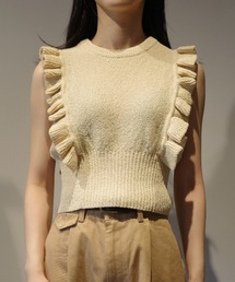CLANE | CLANE FRILL SLEEVE KNIT TOPS(ニット/セーター)