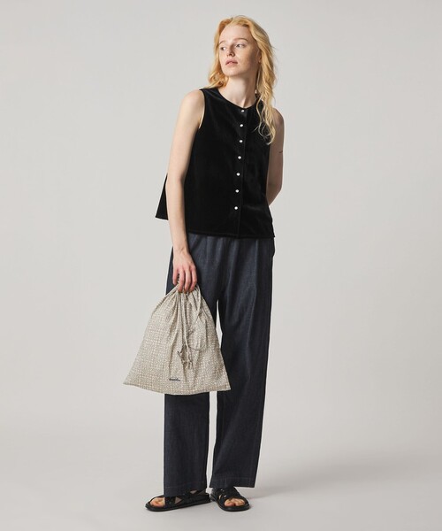 Steven Alan(スティーブンアラン)の「<Steven Alan>ベロア ノースリーブ(Tシャツ/カットソー・レディース・ブラック/コバルトブルー/ベージュ・FREE)」の7枚目の写真