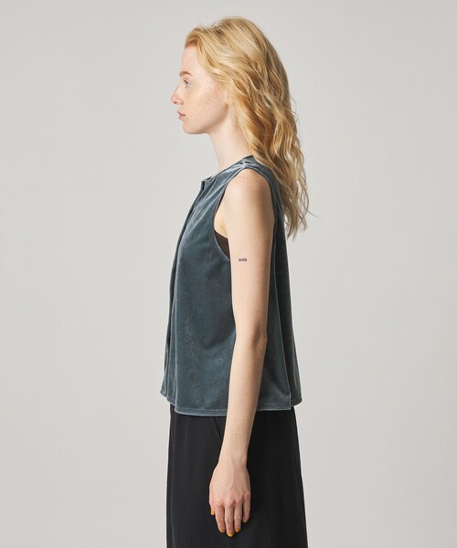 Steven Alan(スティーブンアラン)の「<Steven Alan>ベロア ノースリーブ(Tシャツ/カットソー・レディース・ブラック/コバルトブルー/ベージュ・FREE)」の12枚目の写真