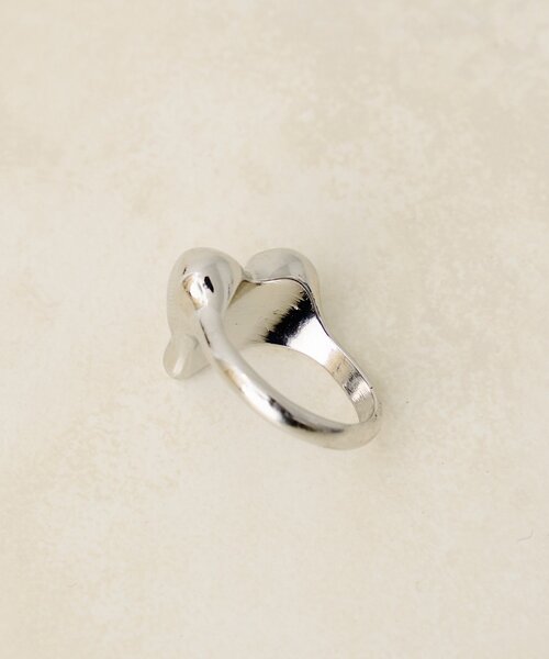 Kastane（カスタネ）の「【fiw.】クラッシュハートリング（リング・レディース・クリア/シルバー・FREE）」の7枚目の写真