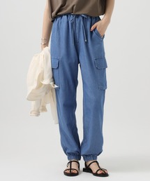 [接触冷感付き]ライトオンスデニムカーゴパンツ