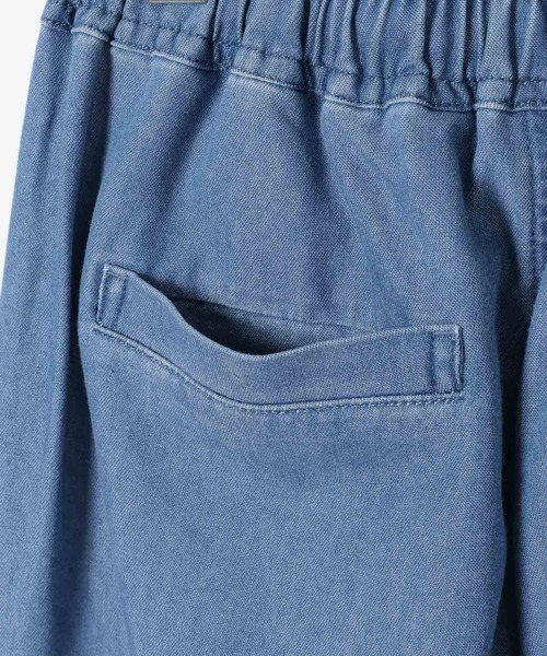 BAYFLOW（ベイフロー）の「[接触冷感付き]ライトオンスデニムカーゴパンツ（カーゴパンツ・レディース・ブラック/ブルー・SMALL/MEDIUM）」の17枚目の写真