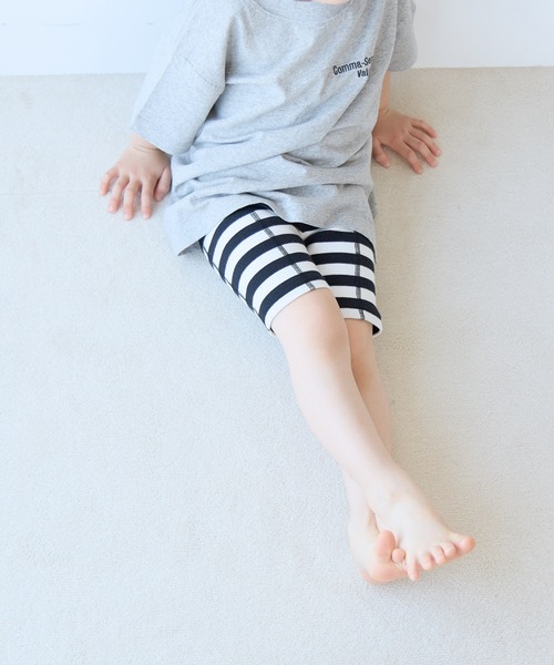 LOWRYS FARM（ローリーズファーム）の「サイクルリブパンツ　667545（レギンス/スパッツ・キッズ・パープル系その他3/ブラック/ブラック系その他/ライトピンク/オレンジ/グリーン系その他・120cm/130cm/150cm/110cm/140cm）」の3枚目の写真