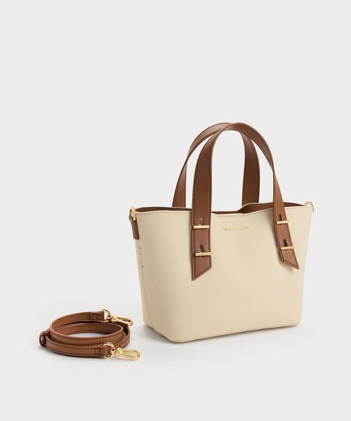 CHARLES & KEITH（チャールズ & キース）の「Shania ミニシャナイア キャンバス トートバッグ（トートバッグ・レディース・マルチ・S）」の9枚目の写真