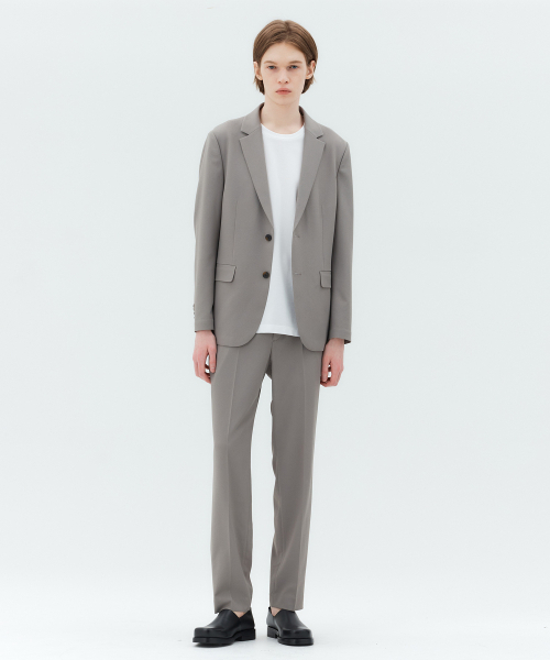 MINDBRIDGE（マインドブリッジ）の「[クール]テーパードクレープ組織バンディングパンツ MYPT3104（スラックス・メンズ・ダークベージュ・33/29/38/34/32/30/31）」の2枚目の写真
