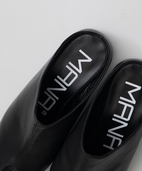MANA(マナ)の「【MANA/マナ】open-toe sandal/オープントゥサンダル(サンダル・レディース・ブラック・37/38/39/40)」の2枚目の写真