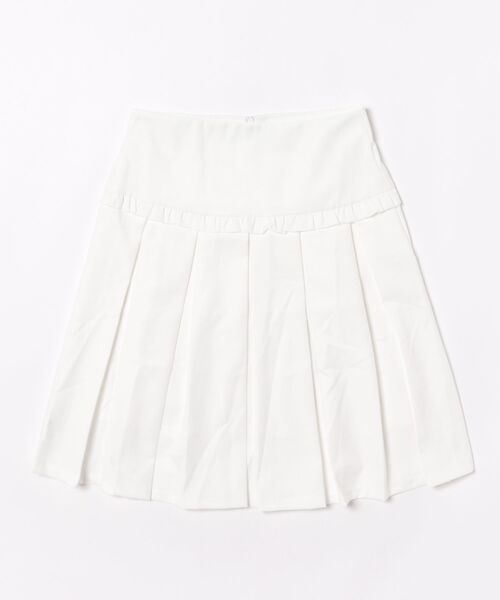 Chiina（チーナ）の「Chiina / ボックスプリーツ膝丈スカート（スカート・レディース・グレー/ホワイト/ブラック/ベージュ・SMALL/MEDIUM）」の22枚目の写真