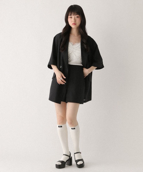 Heather(ヘザー)の「サマーツイードタイトショートパンツ 670828(その他パンツ・レディース・ブラック/ブラック系その他/アイボリー・M/S)」の5枚目の写真