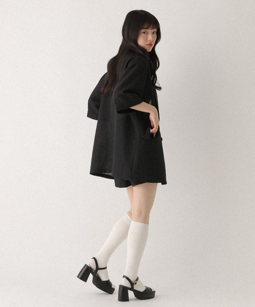 Heather(ヘザー)の「サマーツイードタイトショートパンツ 670828(その他パンツ・レディース・ブラック/ブラック系その他/アイボリー・M/S)」の6枚目の写真