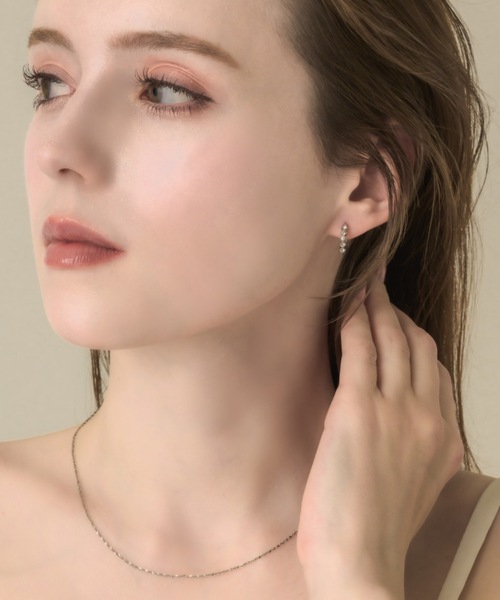 muku(ムク)の「PIERCE/ICE ZIRCONIA(ピアス(両耳用)・レディース・ゴールド/シルバー・FREE)」の11枚目の写真