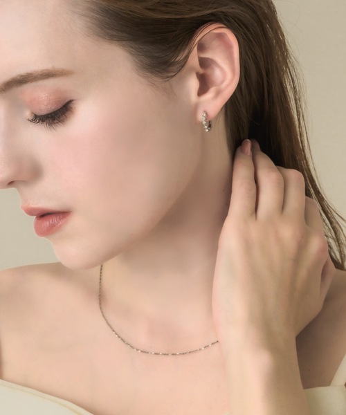 muku(ムク)の「PIERCE/ICE ZIRCONIA(ピアス(両耳用)・レディース・ゴールド/シルバー・FREE)」の13枚目の写真