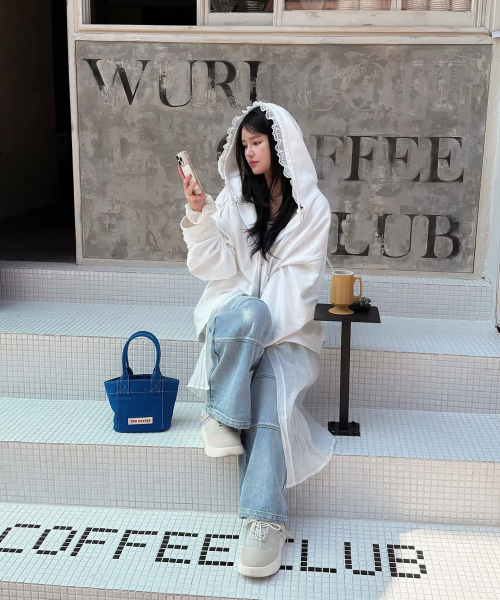 DER KOFFER（デルコッファー）の「SHOPPER CANVAS MINI [BLUE]（トートバッグ・レディース・ブルー・FREE）」の5枚目の写真