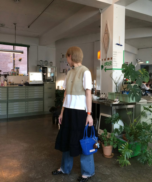 DER KOFFER（デルコッファー）の「SHOPPER CANVAS MINI [BLUE]（トートバッグ・レディース・ブルー・FREE）」の7枚目の写真