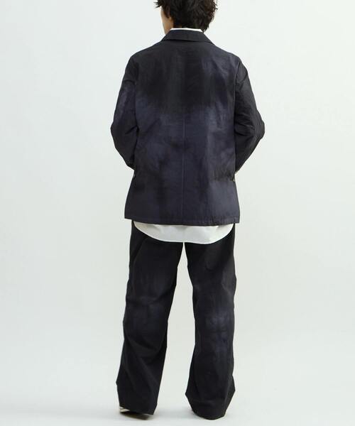 CONVERSE TOKYO(コンバーストウキョウ)の「TIE DYED NYLON TAILORED JACKET(テーラードジャケット・レディース・ブルー/ライトグレー/ブラック・MEDIUM/SMALL)」の4枚目の写真