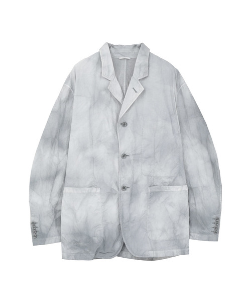 CONVERSE TOKYO(コンバーストウキョウ)の「TIE DYED NYLON TAILORED JACKET(テーラードジャケット・レディース・ブルー/ライトグレー/ブラック・MEDIUM/SMALL)」の6枚目の写真