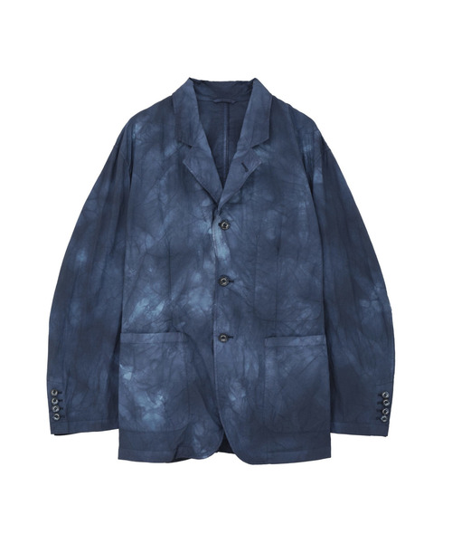 CONVERSE TOKYO(コンバーストウキョウ)の「TIE DYED NYLON TAILORED JACKET(テーラードジャケット・レディース・ブルー/ライトグレー/ブラック・MEDIUM/SMALL)」の7枚目の写真