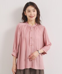 ITS'DEMO（イッツデモ）の「【手洗い可】サテン7分袖ブラウス（シャツ/ブラウス）」