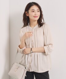 ITS'DEMO（イッツデモ）の「【手洗い可】サテン7分袖ブラウス（シャツ/ブラウス）」