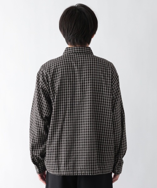 GLOBAL WORK(グローバルワーク)の「サッカーチェックシャツ/長袖/732033(シャツ/ブラウス・メンズ・ブラウン/ブラック・SMALL/X-LARGE/LARGE/MEDIUM)」の16枚目の写真