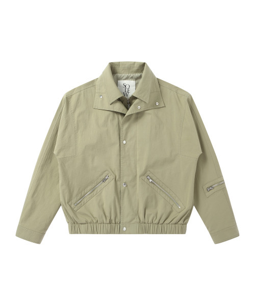 SOLEW(ソル)の「ダブルガードレイヤージャンパー_セージグリーン(ブルゾン・メンズ・その他・SMALL/MEDIUM/LARGE/X-LARGE)」の1枚目の写真