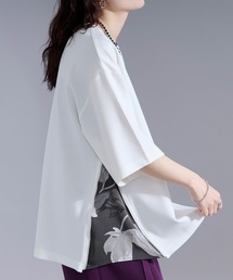 Ellno Loset | 2wayサイドジップガラポンチTシャツ(Tシャツ/カットソー)