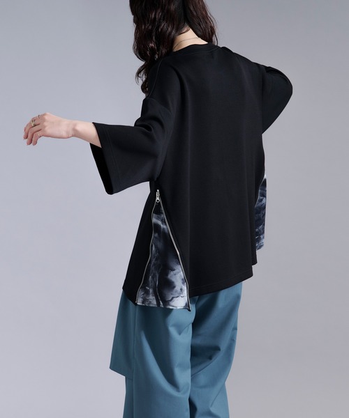 Ellno Loset(エルノロゼット)の「2wayサイドジップガラポンチTシャツ(Tシャツ/カットソー・メンズ・オフホワイト/ブラック・LARGE/MEDIUM/SMALL)」の22枚目の写真