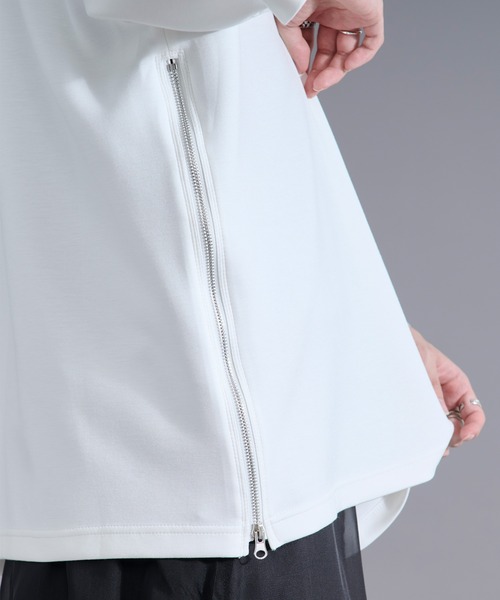 Ellno Loset(エルノロゼット)の「2wayサイドジップガラポンチTシャツ(Tシャツ/カットソー・メンズ・オフホワイト/ブラック・LARGE/MEDIUM/SMALL)」の17枚目の写真