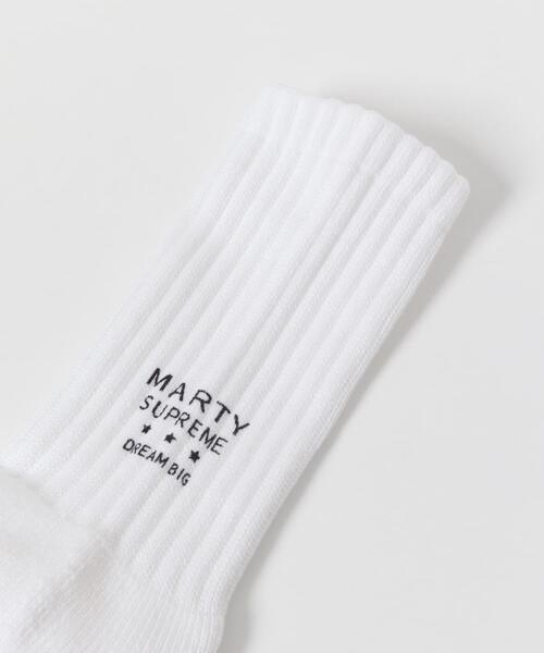 URBAN RESEARCH（アーバンリサーチ）の「URBAN RESEARCH×MARTY SUPREME×A24　3STAR LOGO PRINT SOX（ソックス/靴下・メンズ・ホワイト・25-27）」の3枚目の写真