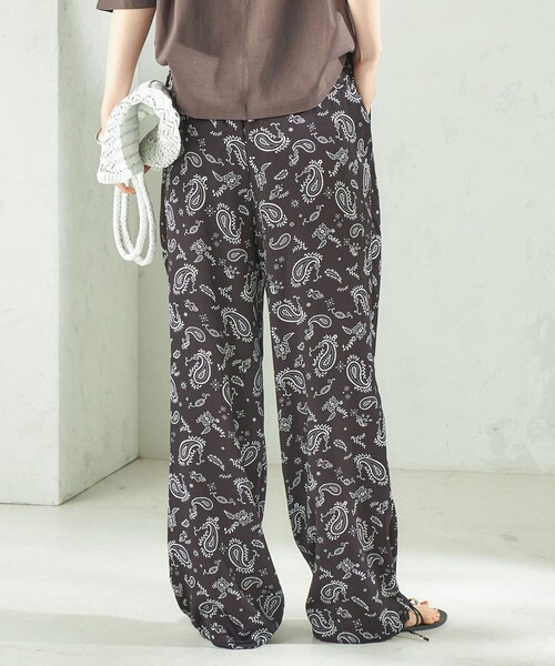 TICCA(ティッカ)の「【SHIPS別注】TICCA×manipuri:〈手洗い可能〉プリント パンツ(その他パンツ・レディース・ブラック/ブラウン・ONE SIZE)」の12枚目の写真
