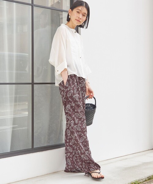 TICCA(ティッカ)の「【SHIPS別注】TICCA×manipuri:〈手洗い可能〉プリント パンツ(その他パンツ・レディース・ブラック/ブラウン・ONE SIZE)」の16枚目の写真
