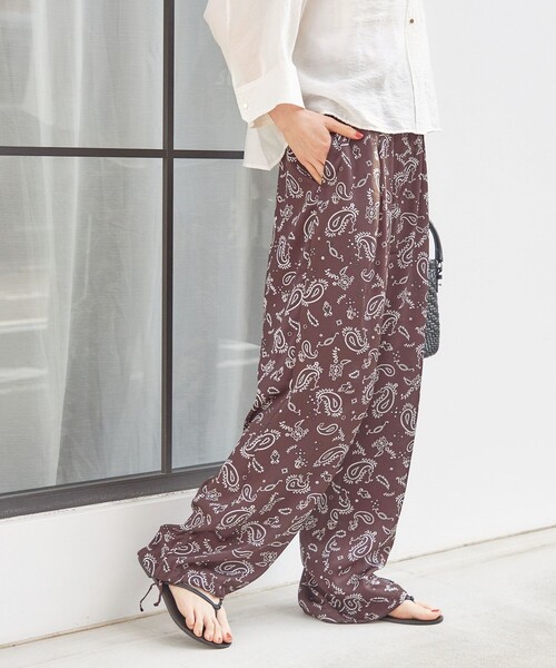 TICCA(ティッカ)の「【SHIPS別注】TICCA×manipuri:〈手洗い可能〉プリント パンツ(その他パンツ・レディース・ブラック/ブラウン・ONE SIZE)」の19枚目の写真