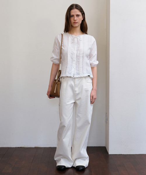 FOLNUA(フォルニュア)の「DIA CARPENTER PANTS (IVORY)(スウェットパンツ・レディース・その他・SMALL/MEDIUM)」の4枚目の写真