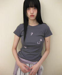 サンリットボタンTシャツ(チャコール)