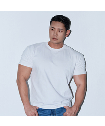 NINEZ（ナインゼット）の「シグネチャーコットンビッグマッスルフィットTシャツ (2color)（Tシャツ/カットソー）」
