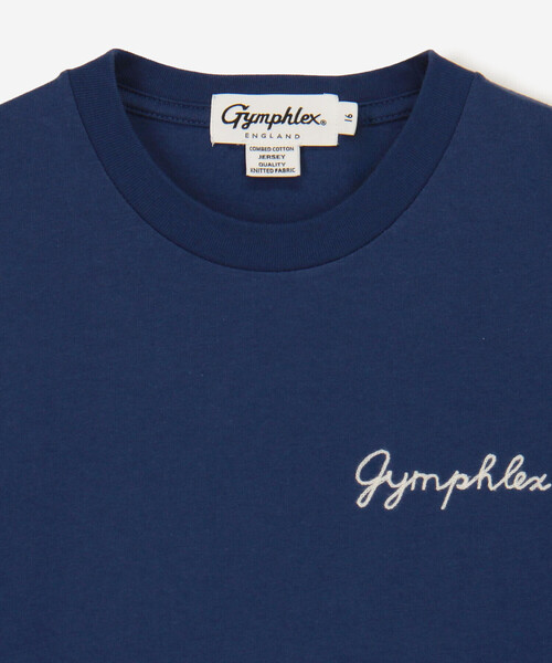 GYMPHLEX(ジムフレックス)の「Gymphlex | 刺繍ロゴTシャツ WOMEN(Tシャツ/カットソー・レディース・ブルー/ホワイト/チャコール・14/16/12)」の6枚目の写真